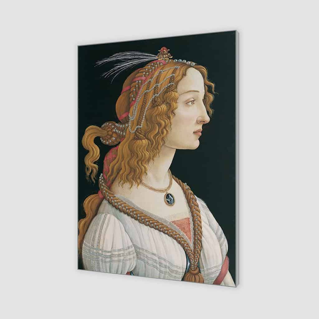 Geïdealiseerd Portret van een Dame (Sandro Botticelli)