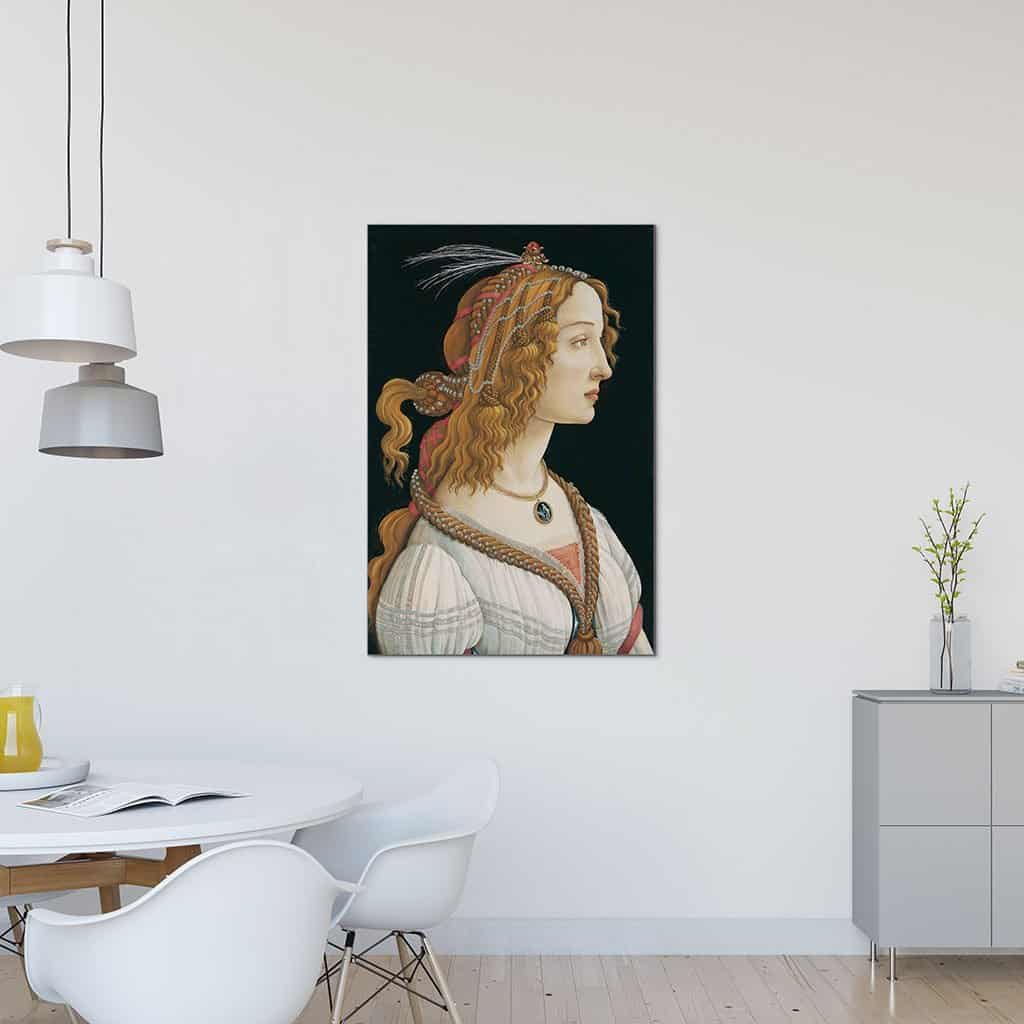 Geïdealiseerd Portret van een Dame (Sandro Botticelli)