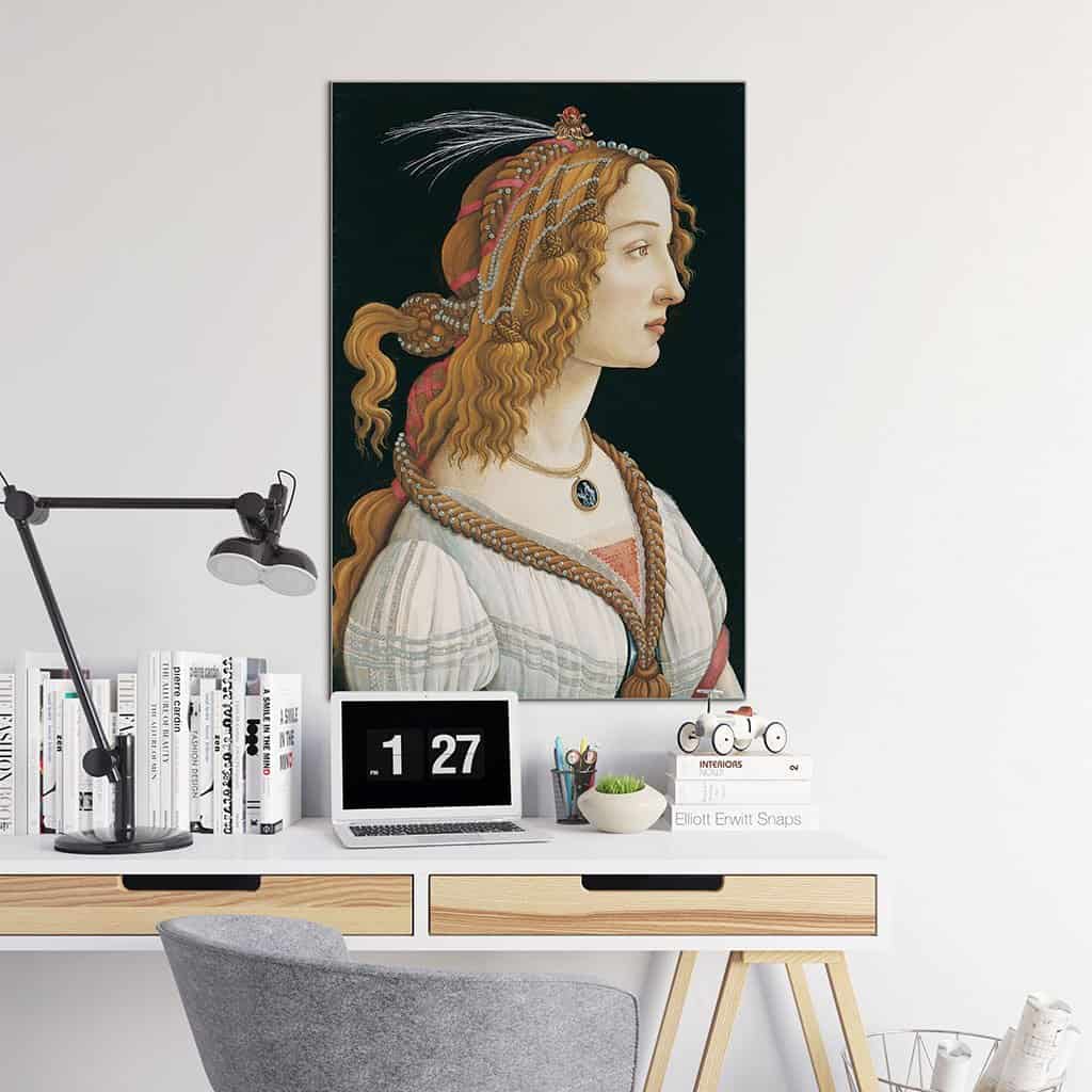 Geïdealiseerd Portret van een Dame (Sandro Botticelli)