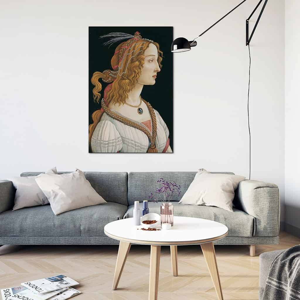 Geïdealiseerd Portret van een Dame (Sandro Botticelli)