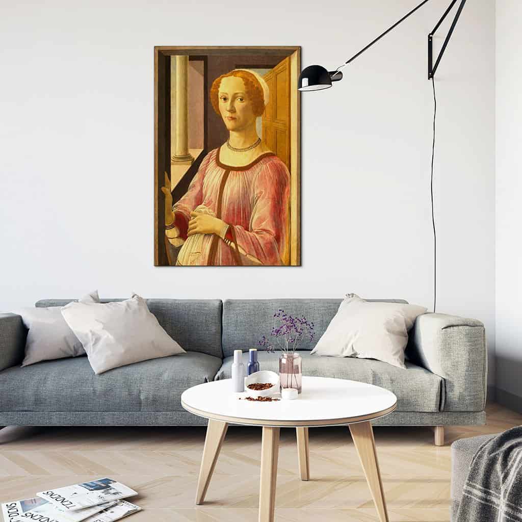 Portret van een dame bekend als Smeralda Bandinelli (Sandro Botticelli)