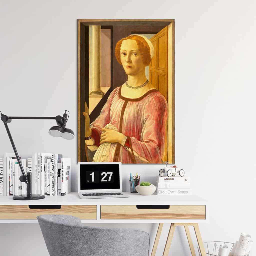 Portret van een dame bekend als Smeralda Bandinelli (Sandro Botticelli)