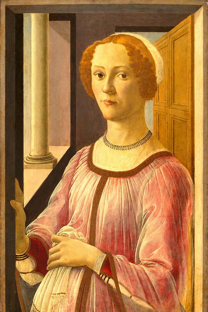 Portret van een dame bekend als Smeralda Bandinelli (Sandro Botticelli)
