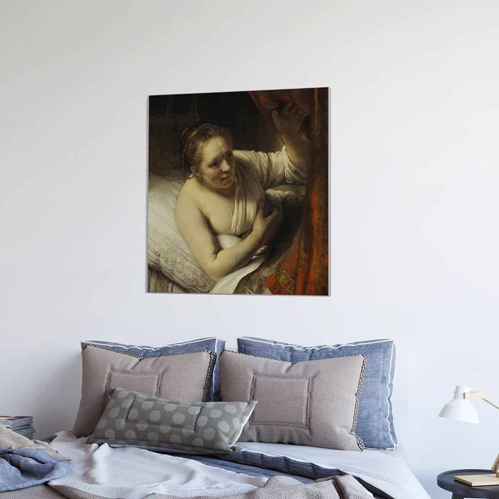 Sarah wachtend op Tobias (Rembrandt)
