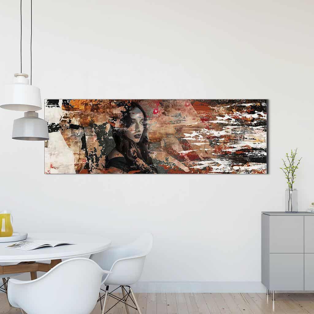 Zie door vrouw portret