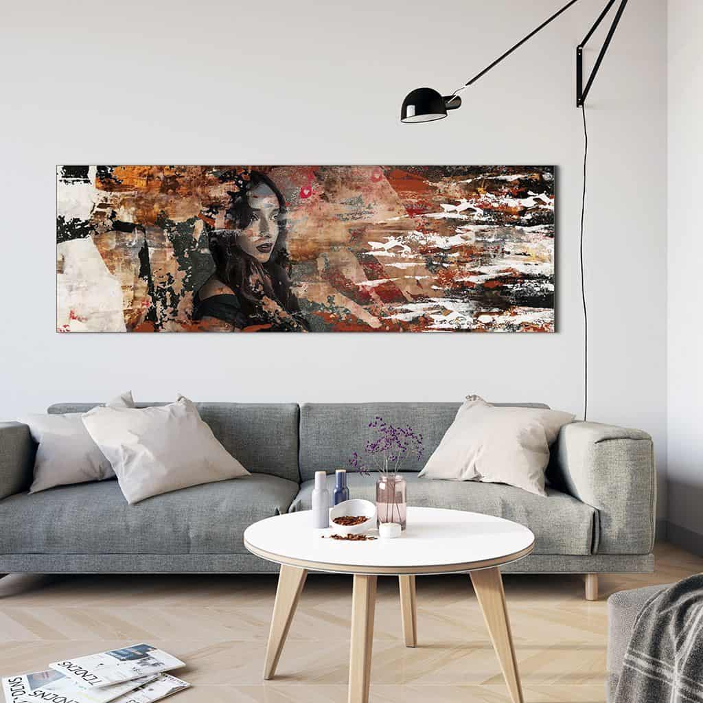 Zie door vrouw portret