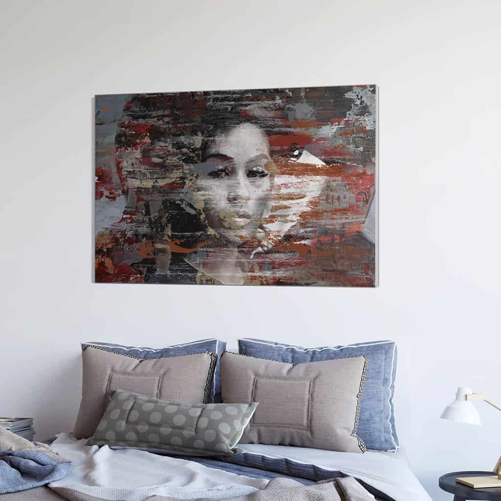 Zie door vrouw portret