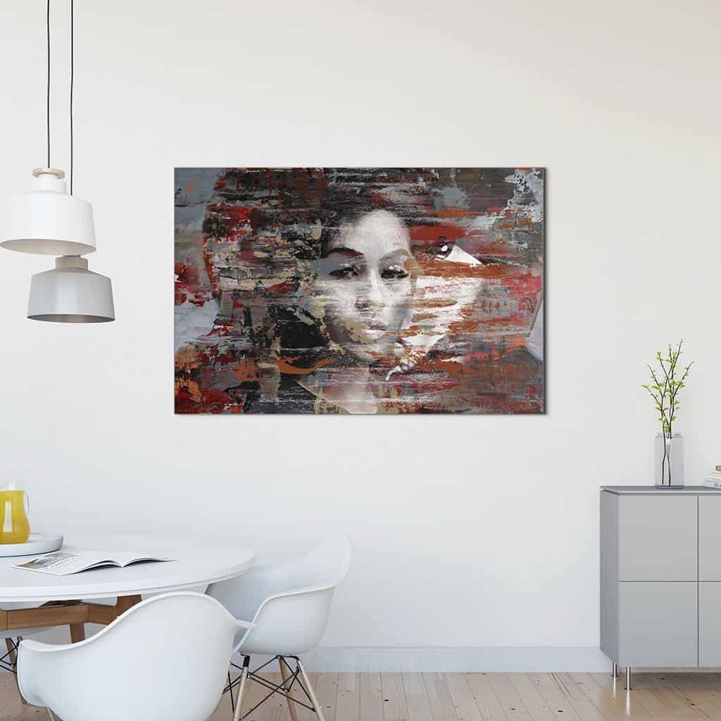 Zie door vrouw portret