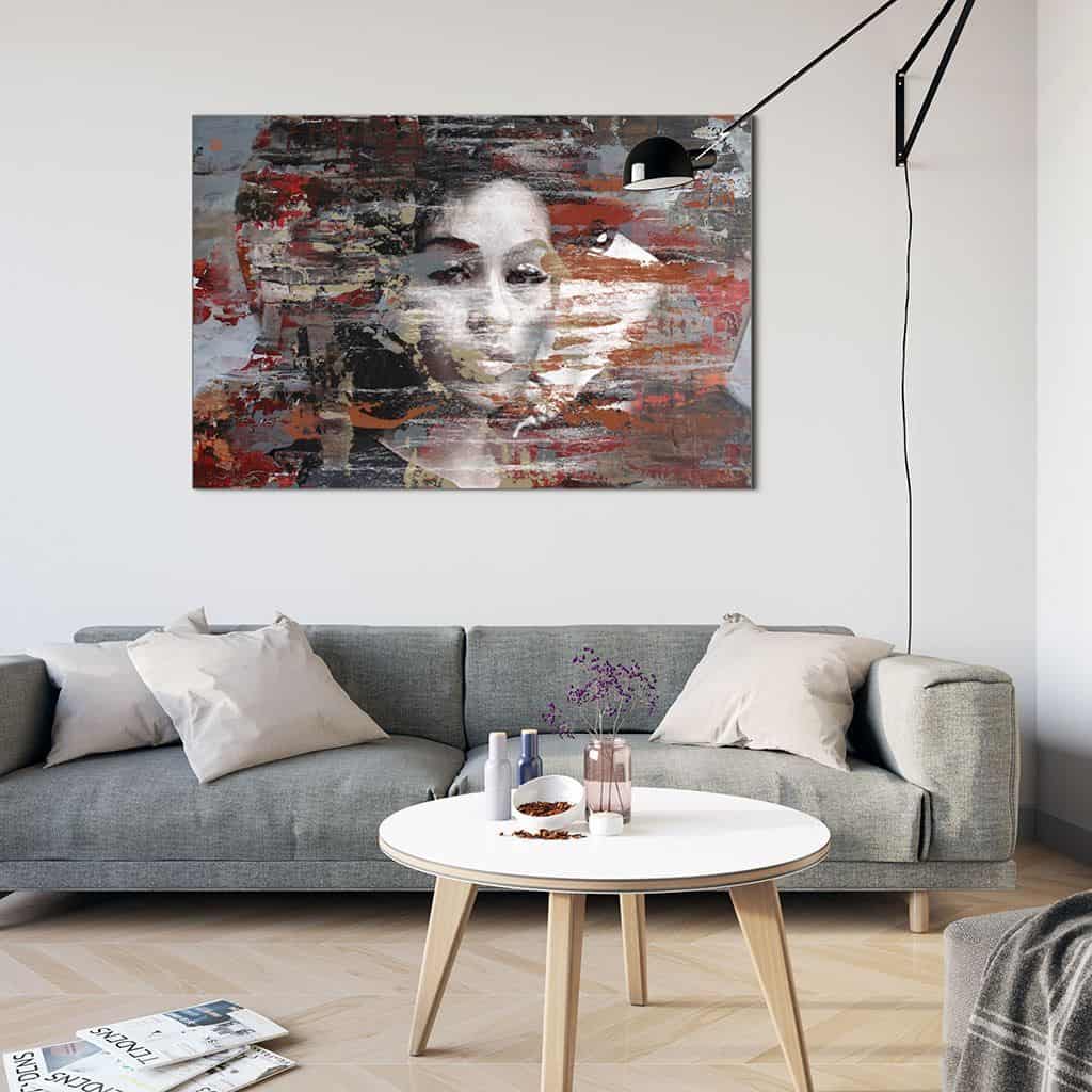 Zie door vrouw portret