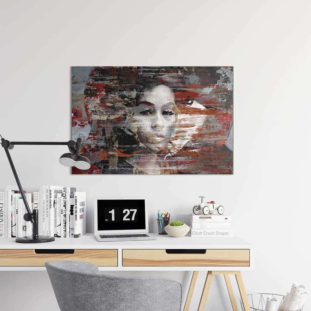 Zie door vrouw portret