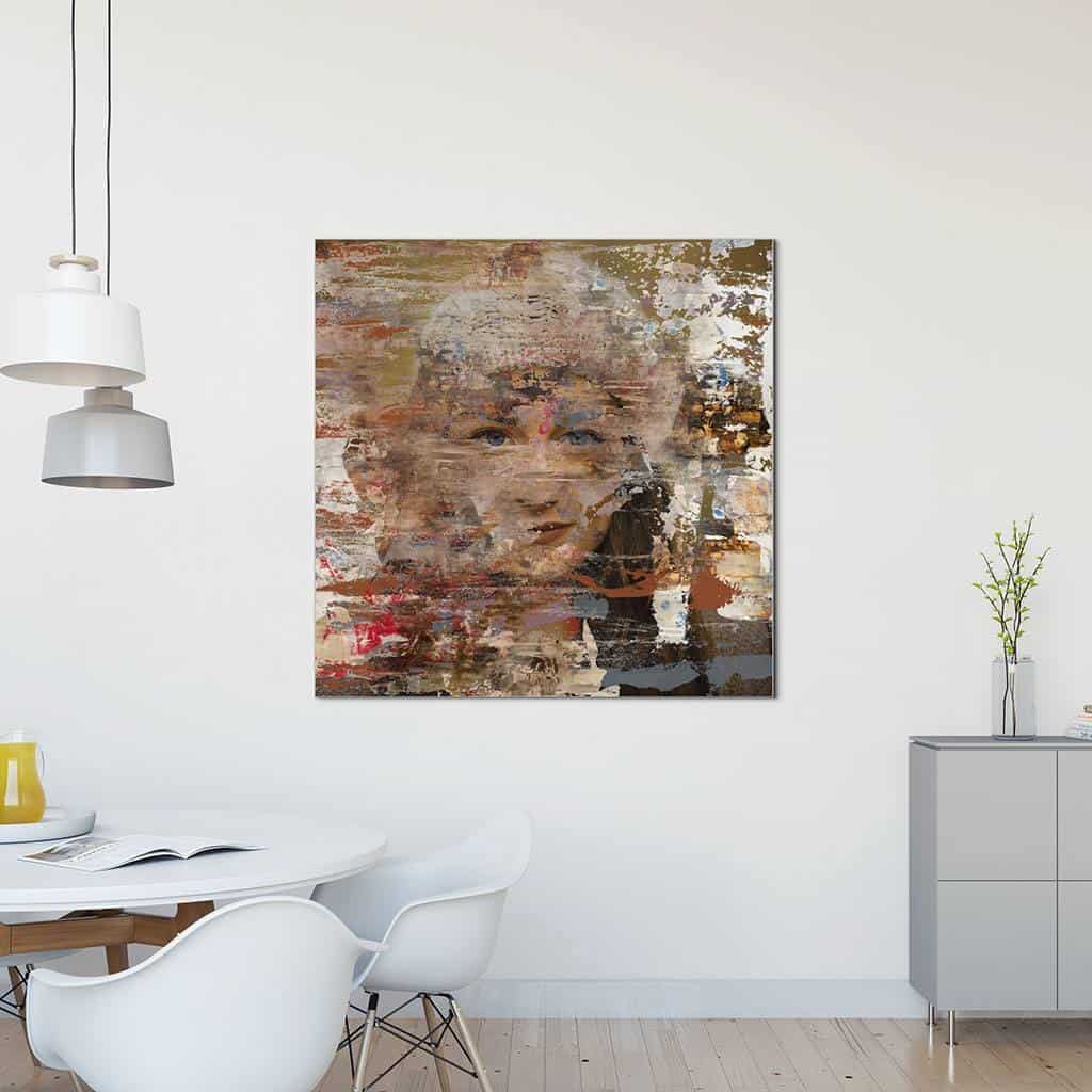 Zie door vrouw portret
