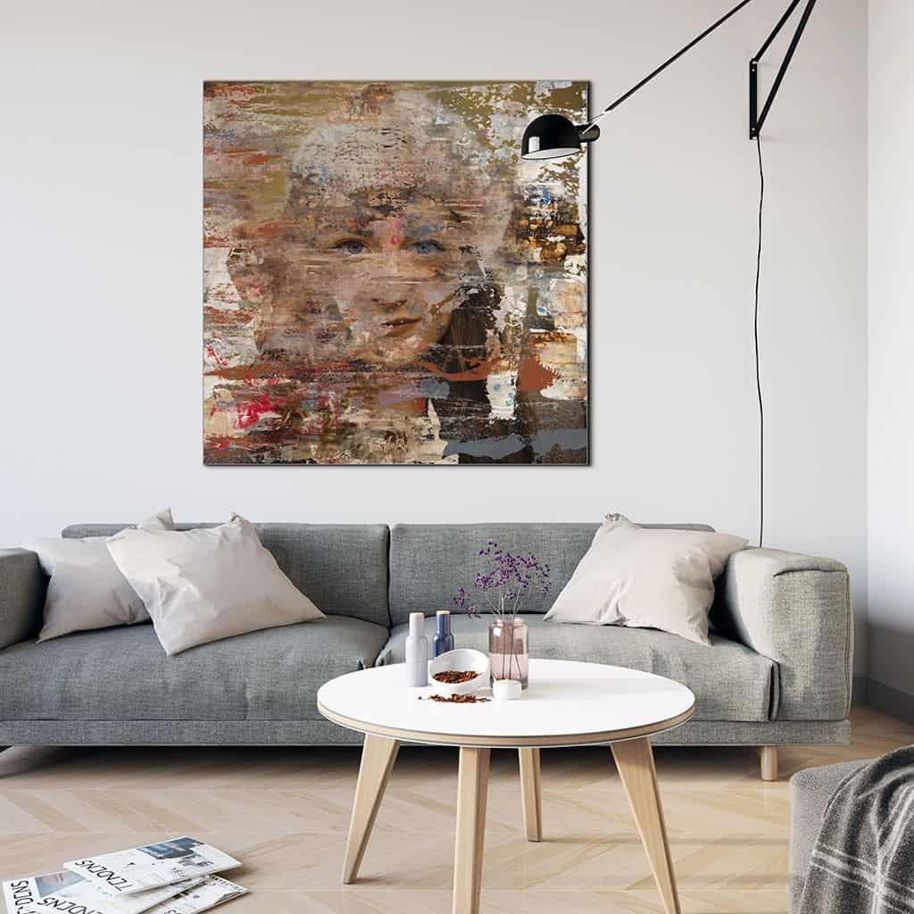Zie door vrouw portret