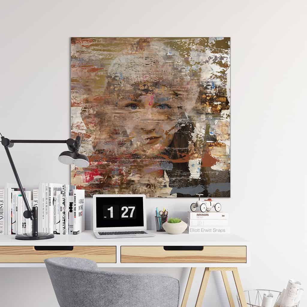 Zie door vrouw portret