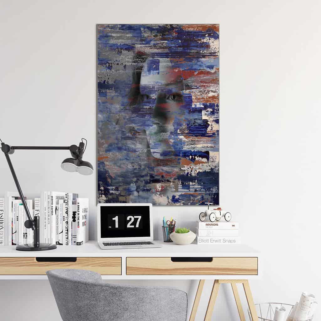 Zie door vrouw portret