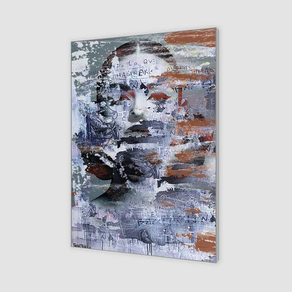Zie door vrouw portret