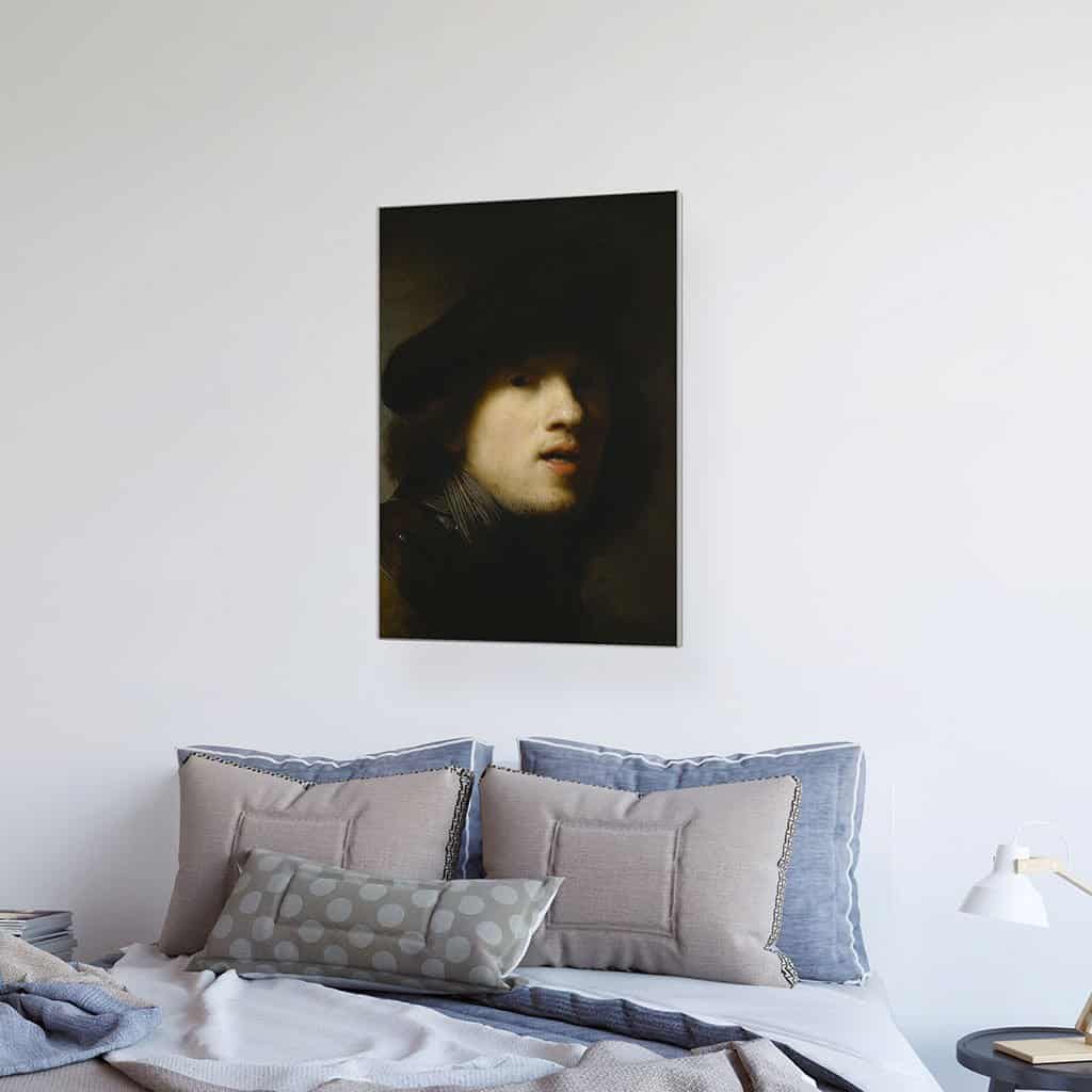 Zelfportret studie in de spiegel (de menselijke huid) (Rembrandt)