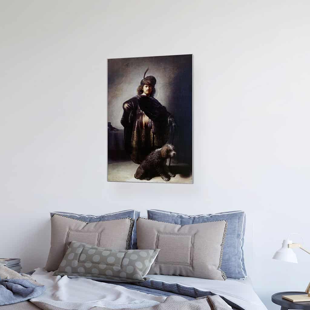 Zelfportret in Oosterse kledij met poedel (Rembrandt)