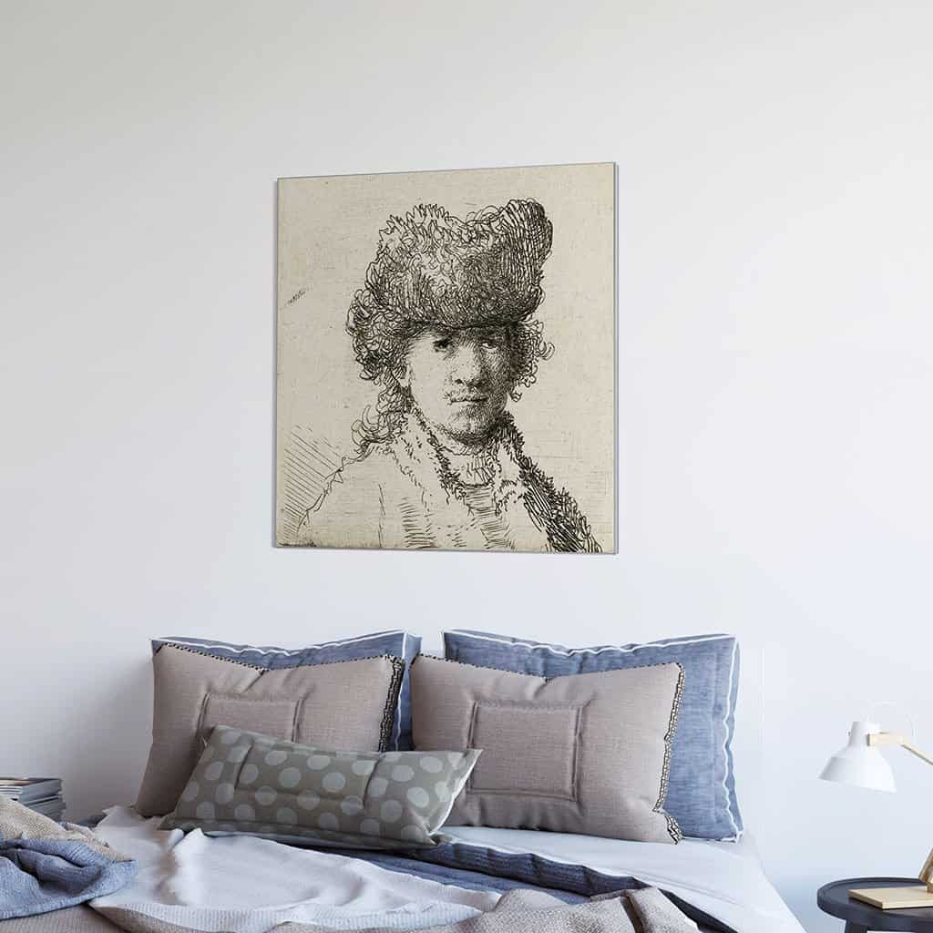 Zelfportret met bontmuts (Rembrandt)