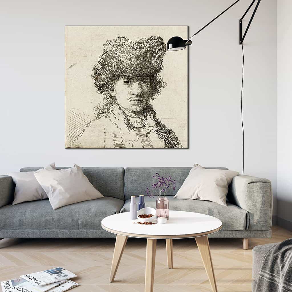 Zelfportret met bontmuts (Rembrandt)