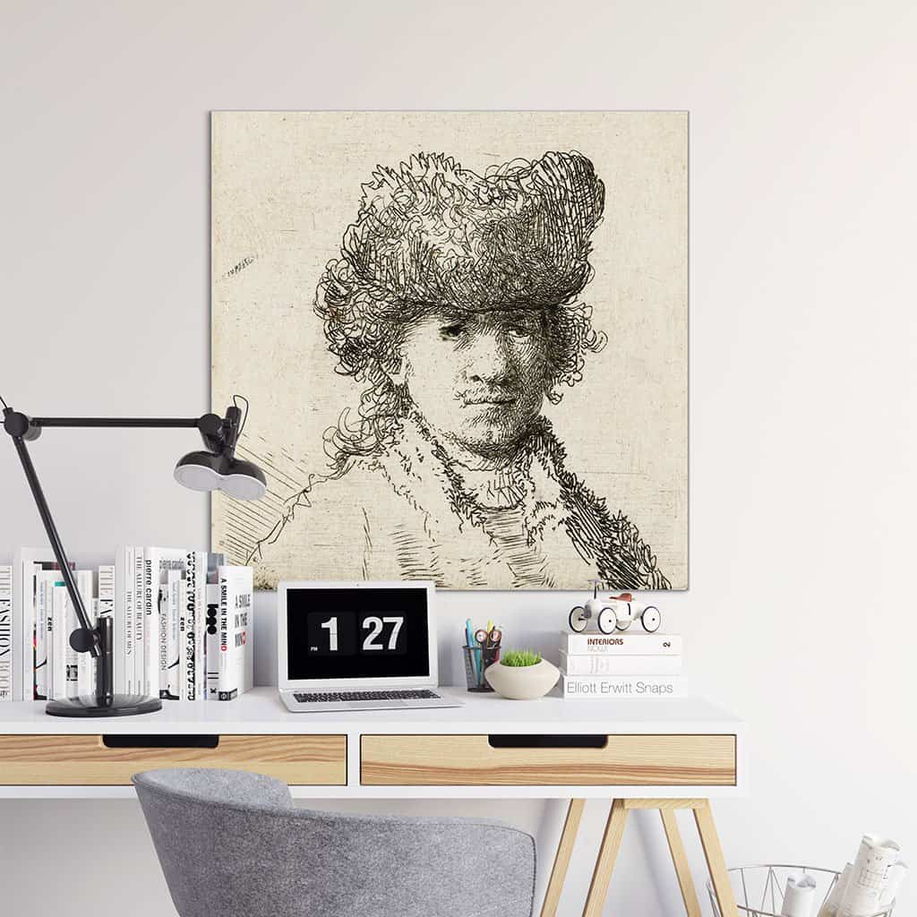 Zelfportret met bontmuts (Rembrandt)