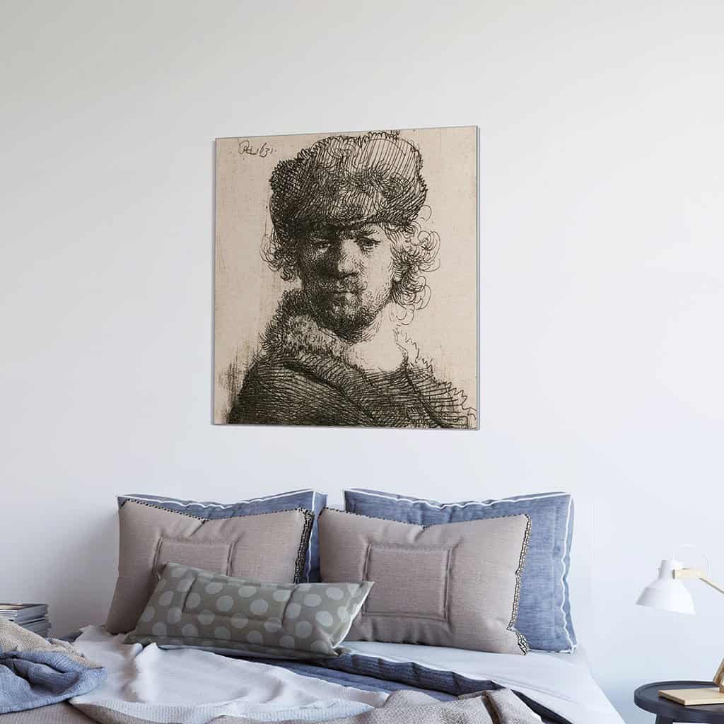 Zelfportret in een bontmuts (Rembrandt)