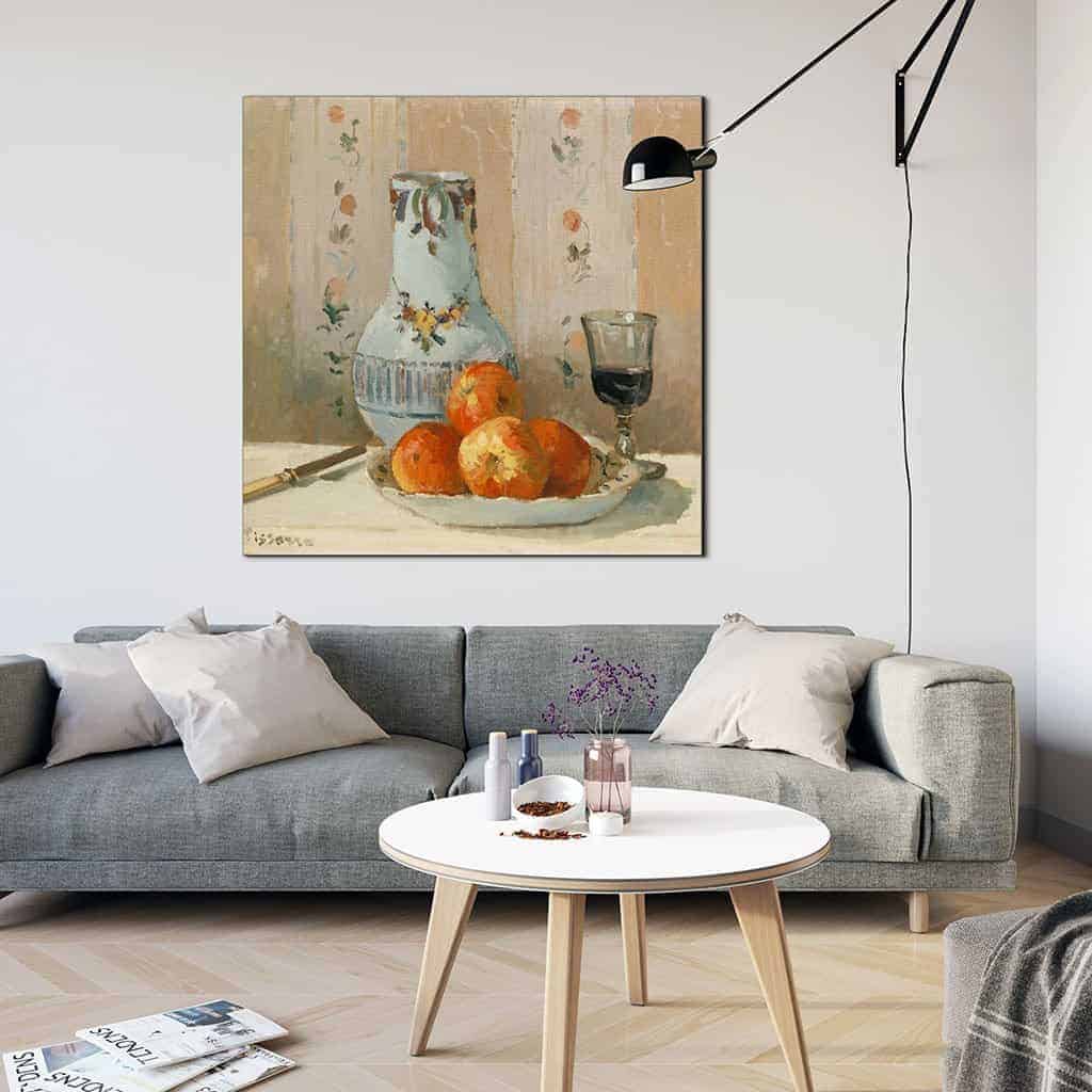 Stilleven met Appelen en Pitcher - Camille Pissarro