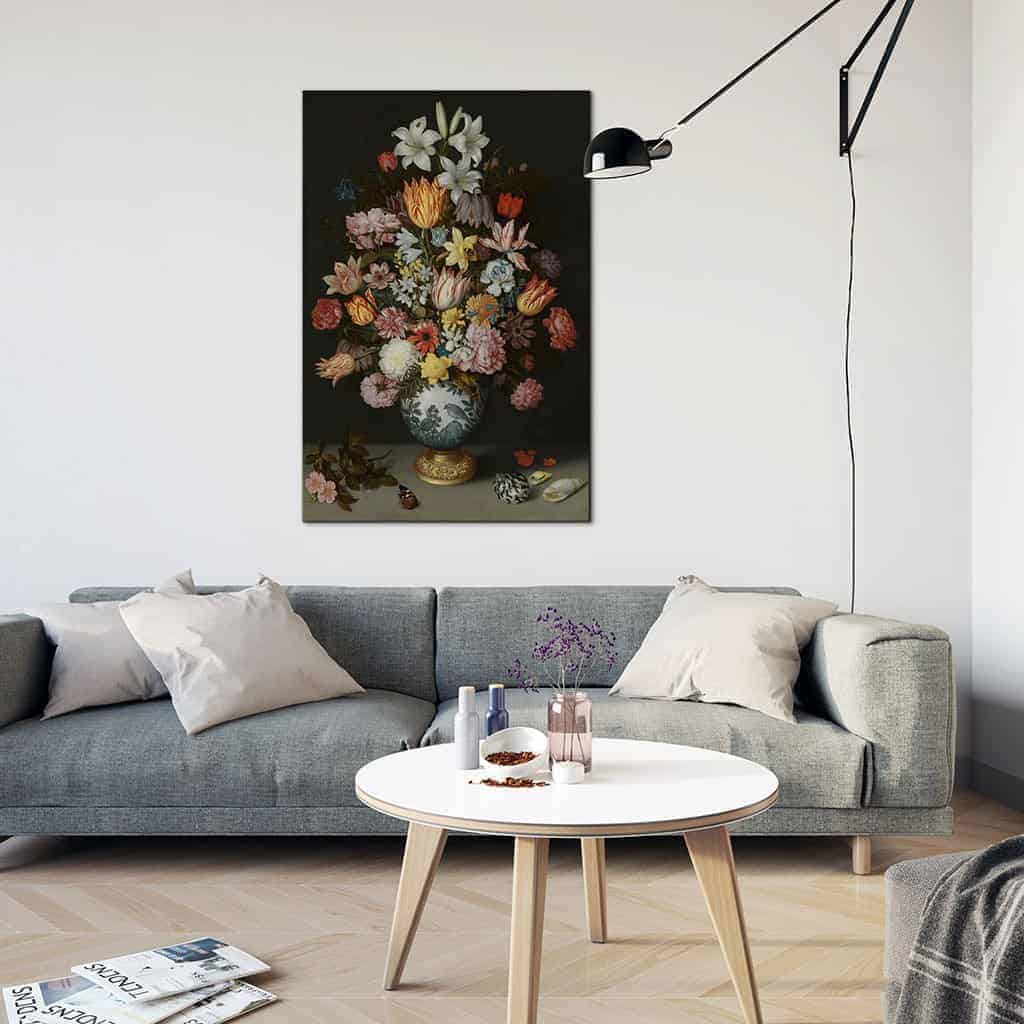 Stilleven met Bloemen in een Wan Li Vaas - Ambrosius Bosschaert de Oude