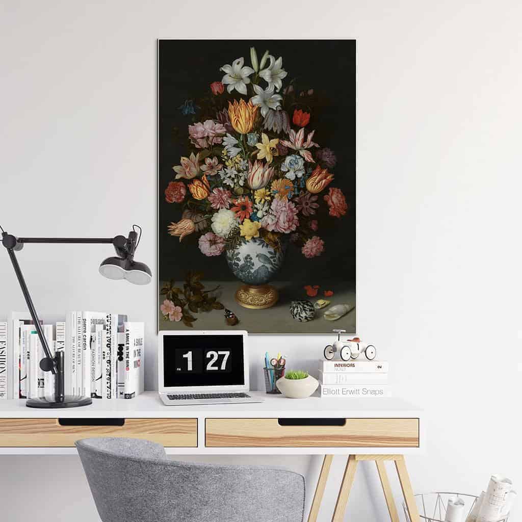 Stilleven met Bloemen in een Wan Li Vaas - Ambrosius Bosschaert de Oude