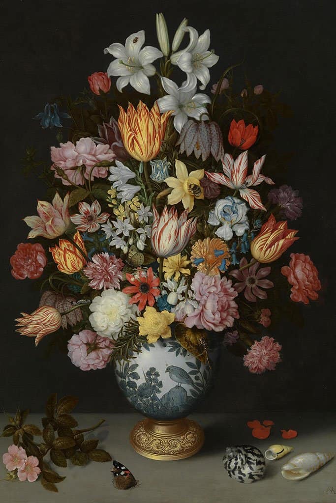 Stilleven met Bloemen in een Wan Li Vaas - Ambrosius Bosschaert de Oude