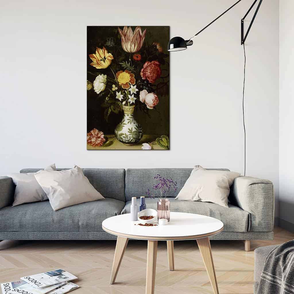 Stilleven met bloemen in een Wan li Vaas ll - Ambrosius Bosschaert de Oude