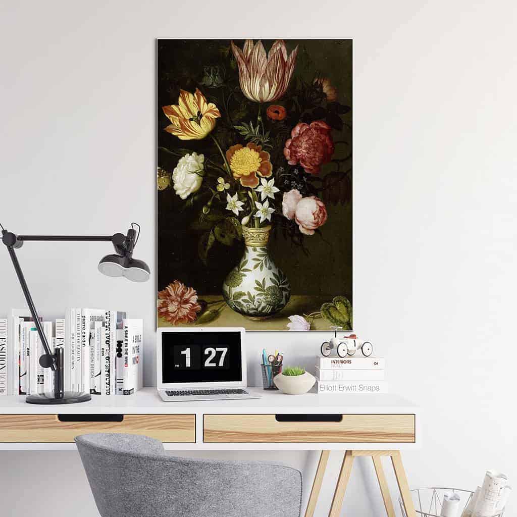 Stilleven met bloemen in een Wan li Vaas ll - Ambrosius Bosschaert de Oude
