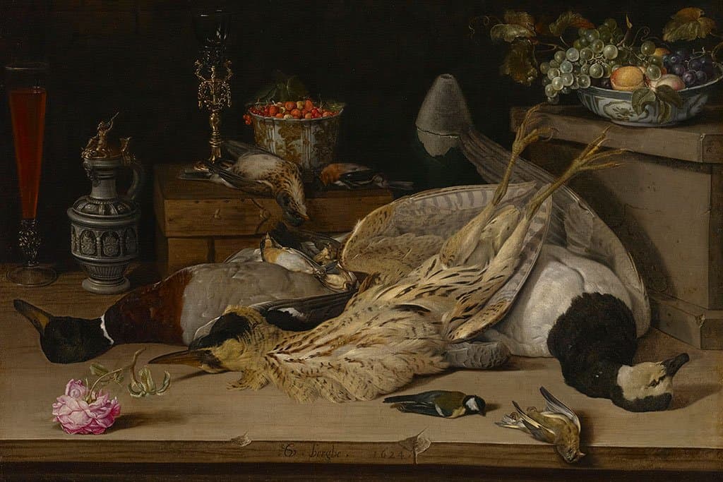 Stilleven met dode vogels - Christoffel van den Berghe