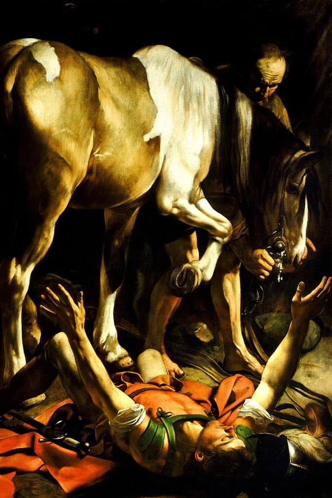 De omzetting op de manier aan Damascus (Caravaggio)