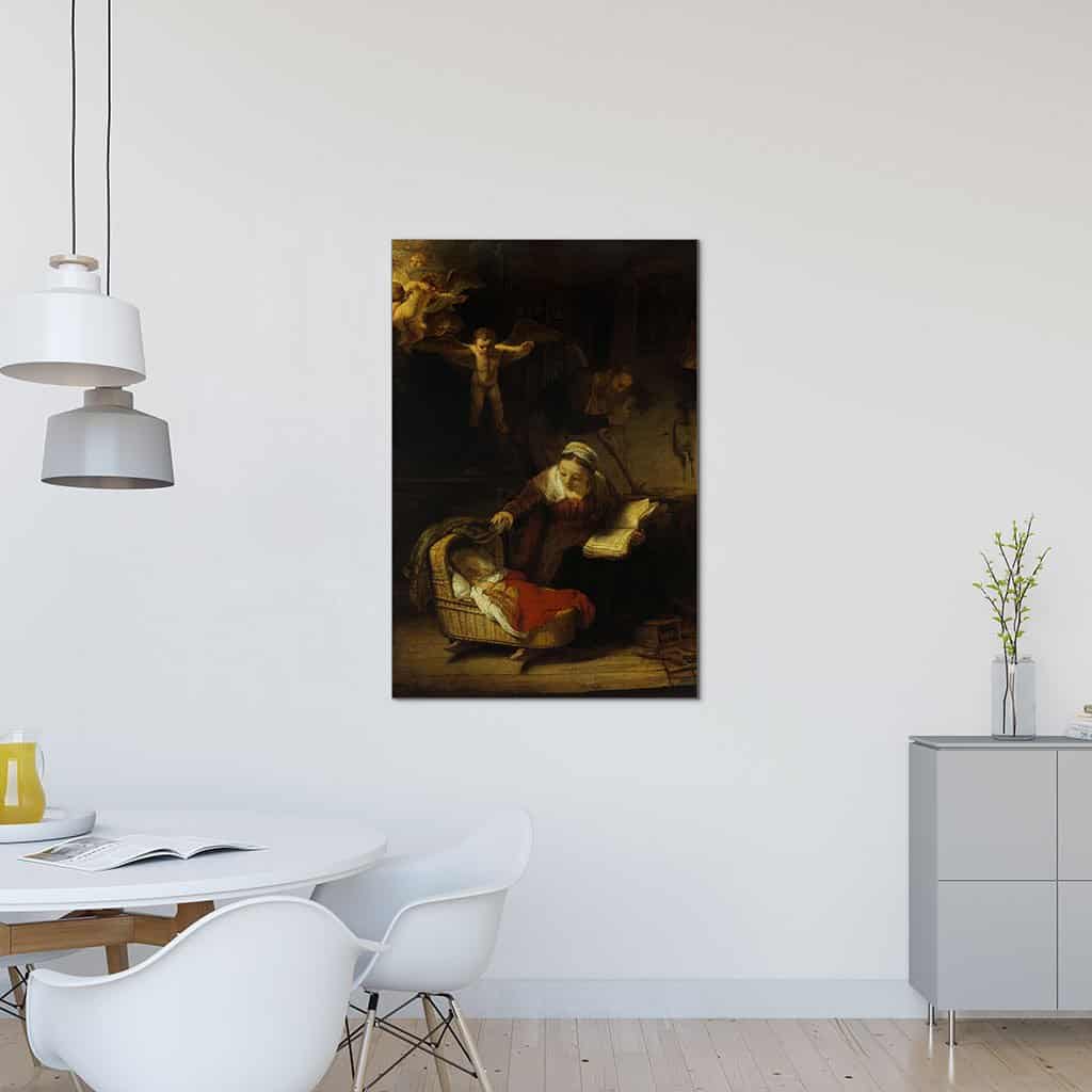 De Heilige familie met engelen (Rembrandt)