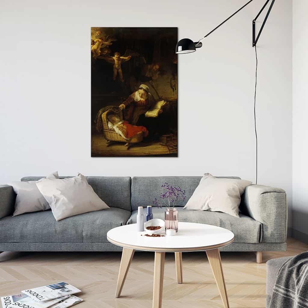De Heilige familie met engelen (Rembrandt)