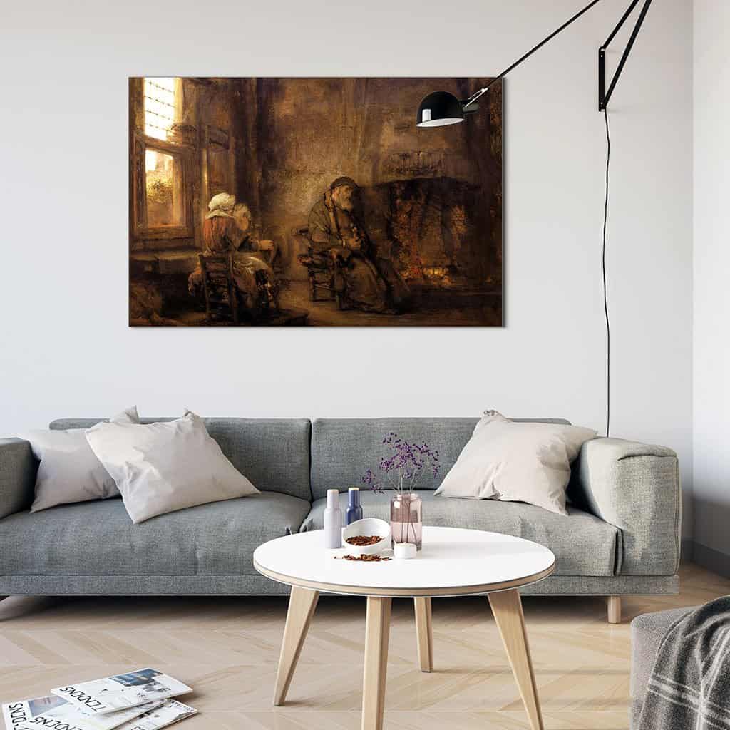 Tobit en Anna met het bokje - Rembrandt