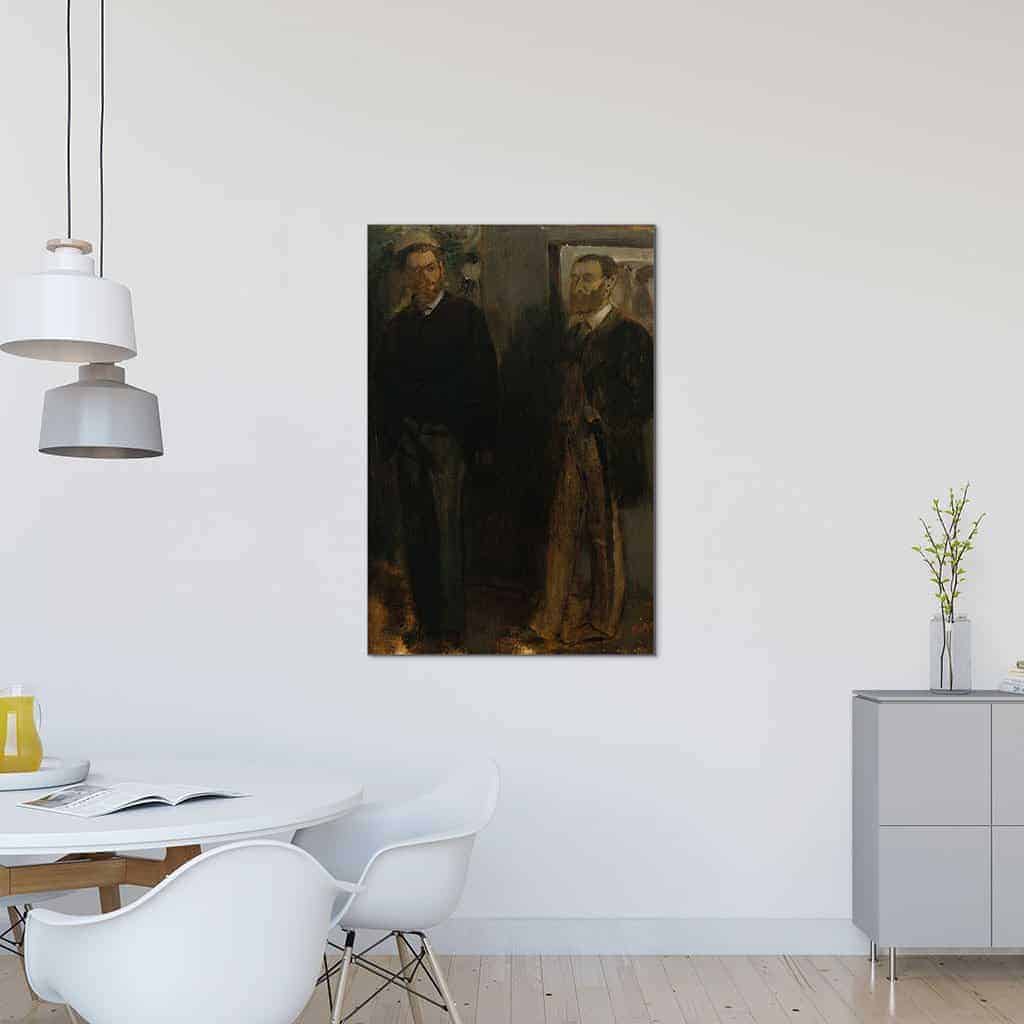 Twee mannen - Edgar Degas