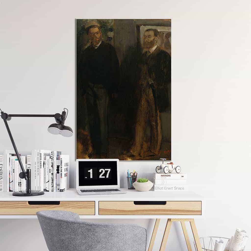 Twee mannen - Edgar Degas