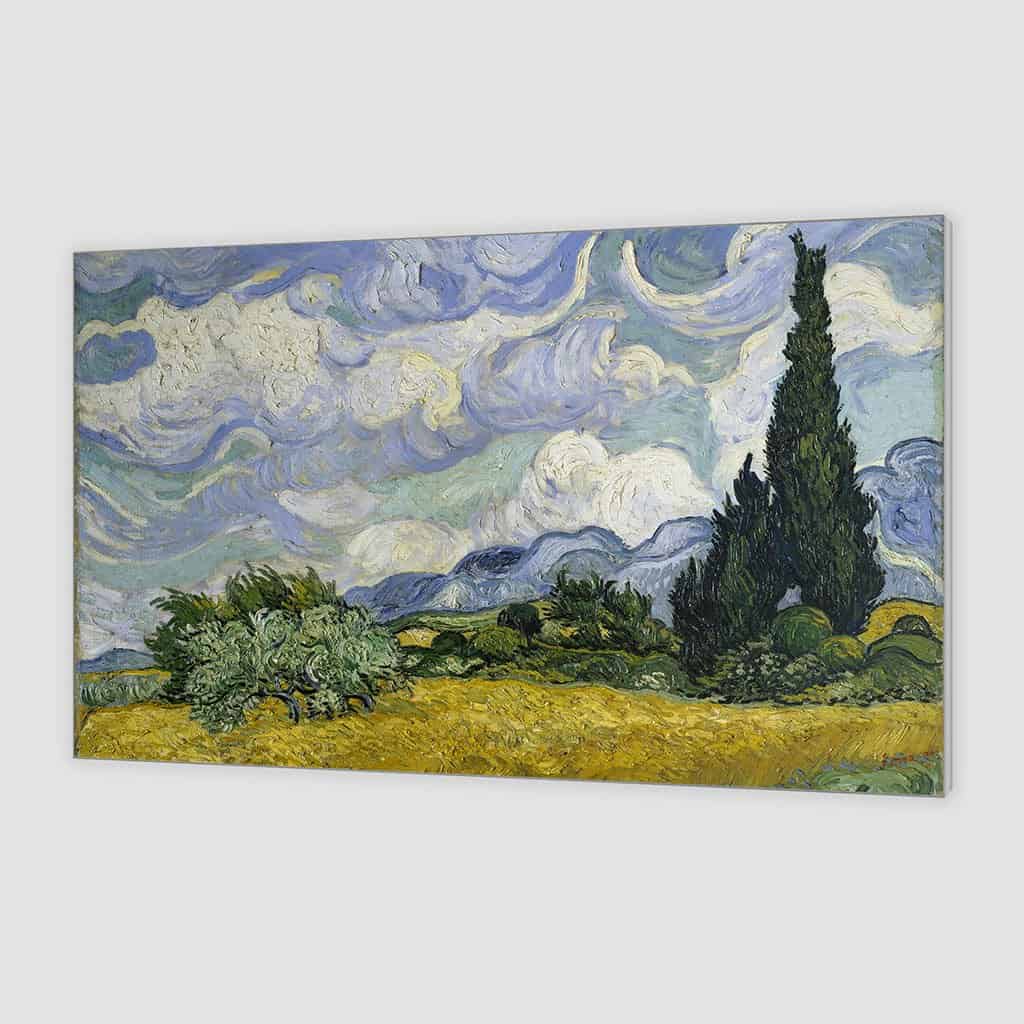 Korenveld met cipressen (Vincent van Gogh)