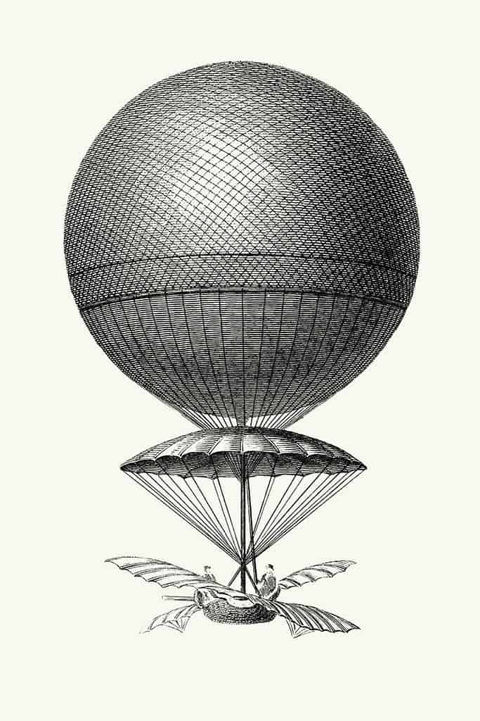 Vintage heteluchtballon