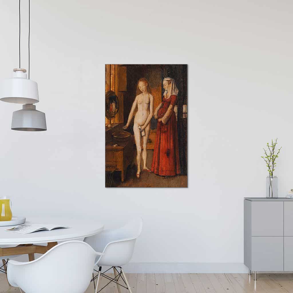 Vrouw bij haar toilet (Jan van Eyck)
