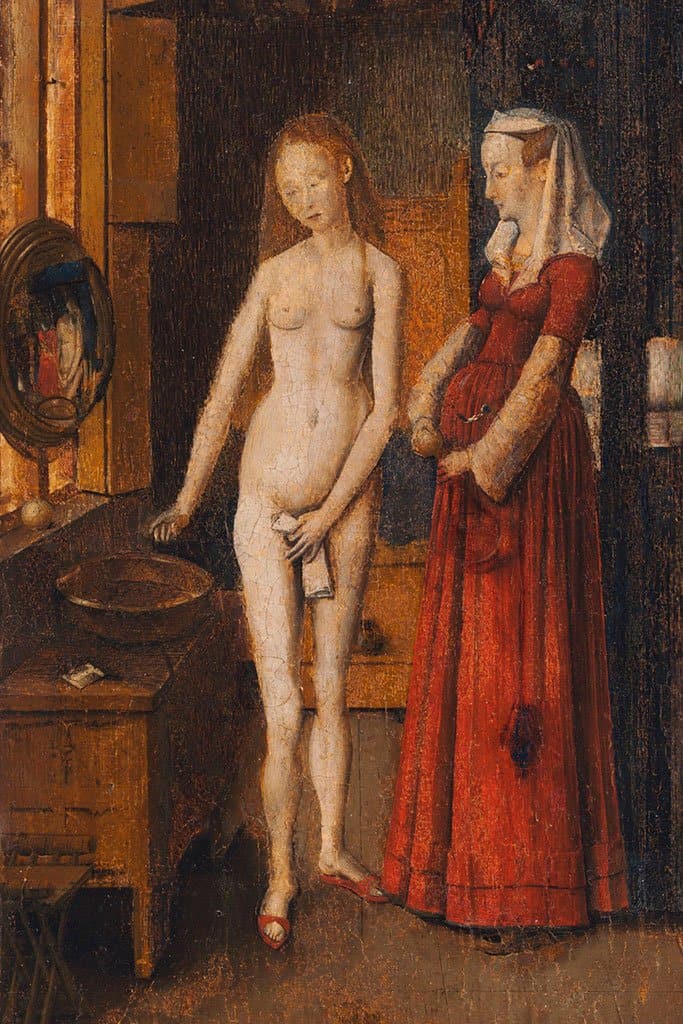 Vrouw bij haar toilet (Jan van Eyck)