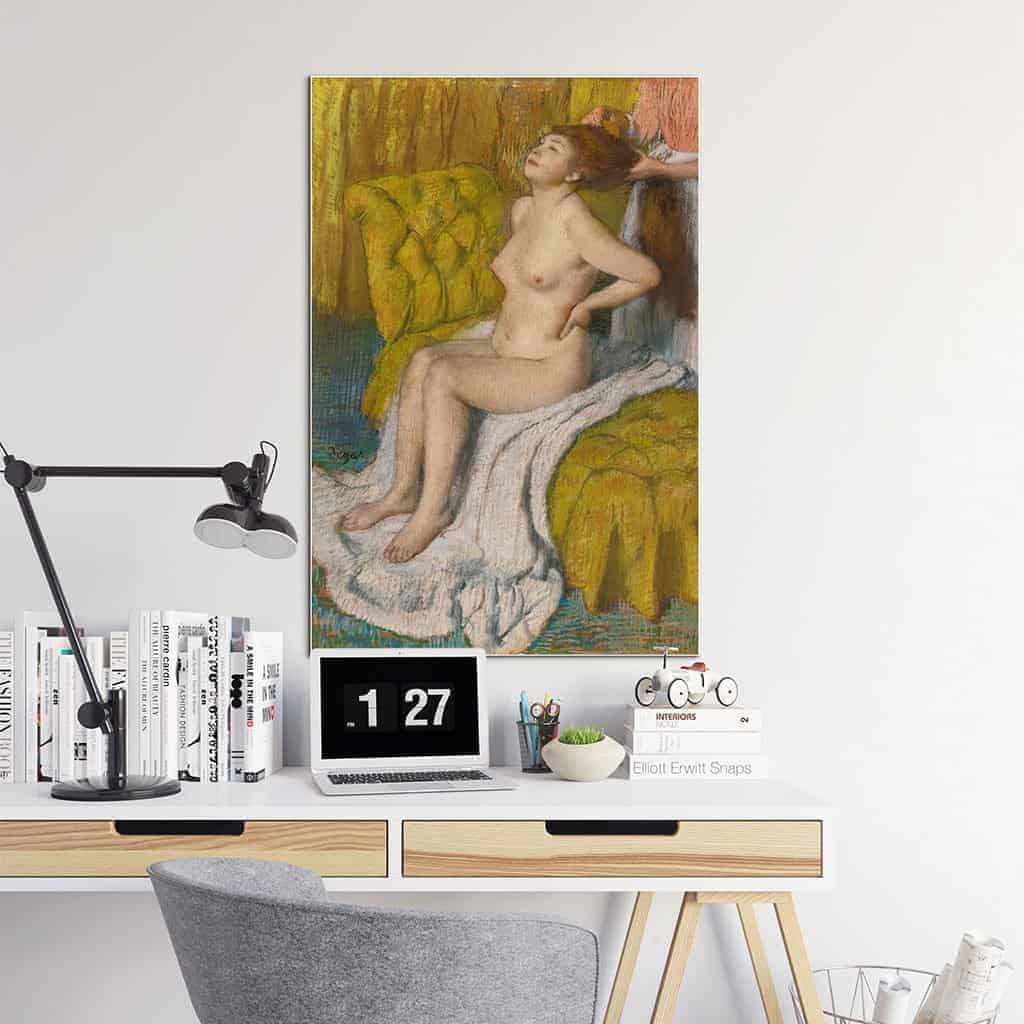 Vrouw met haar haar gekamd - Edgar Degas