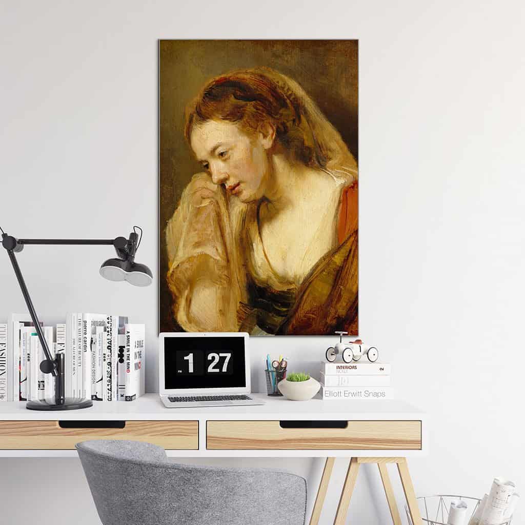 Huilende vrouw - Rembrandt