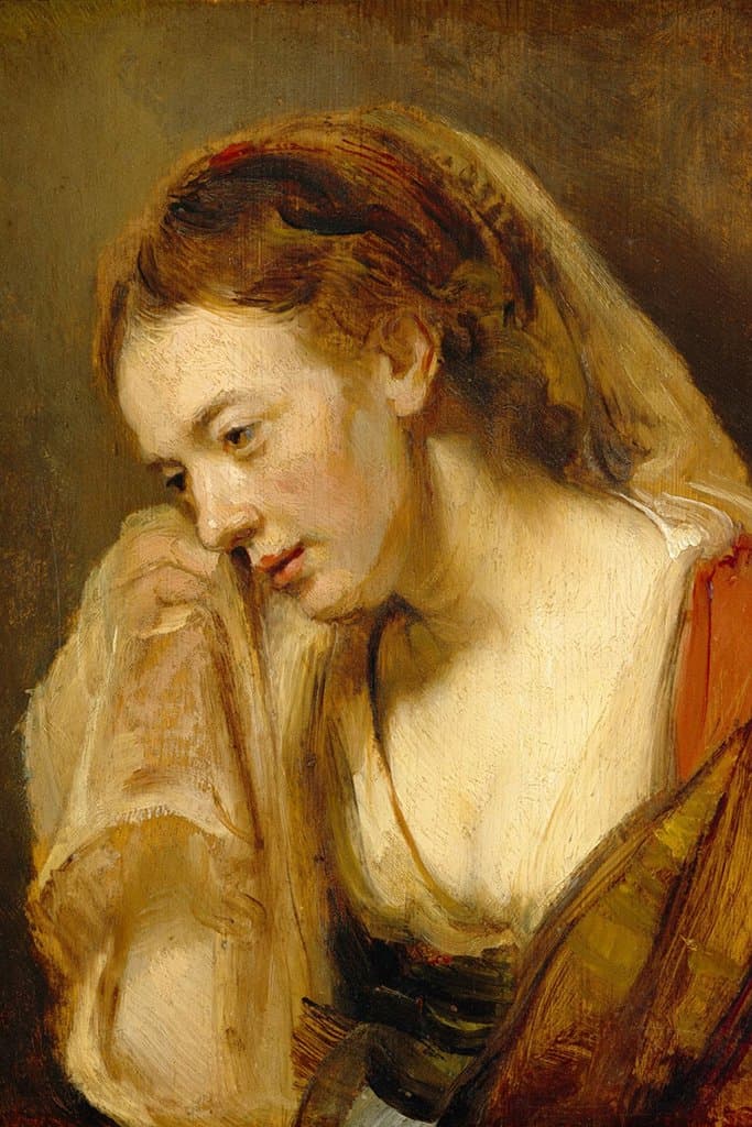 Huilende vrouw - Rembrandt