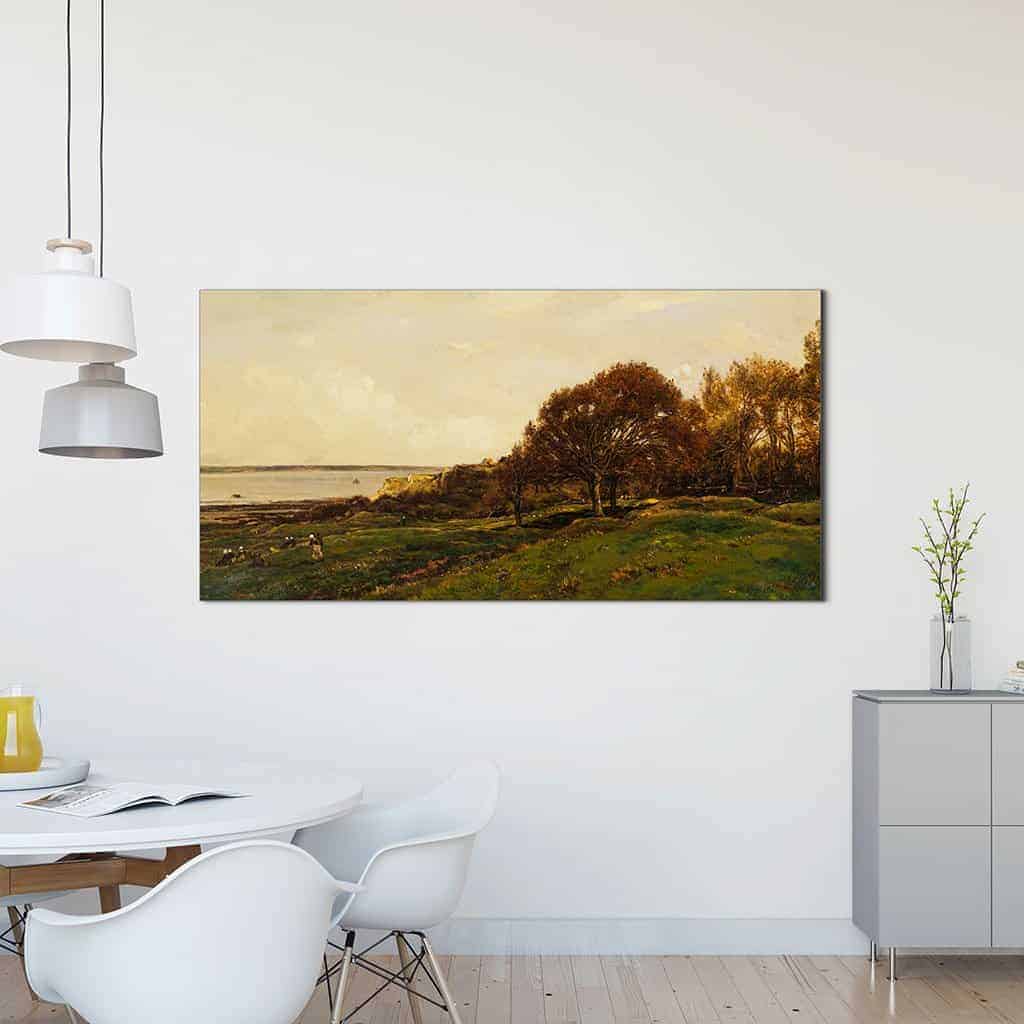 Zeegebied van Villerville - Charles François Daubigny