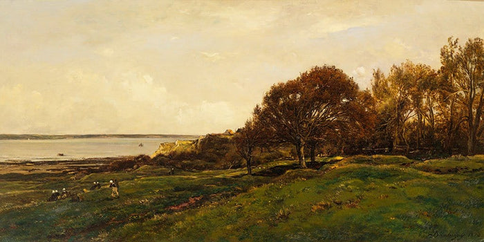 Zeegebied van Villerville - Charles François Daubigny