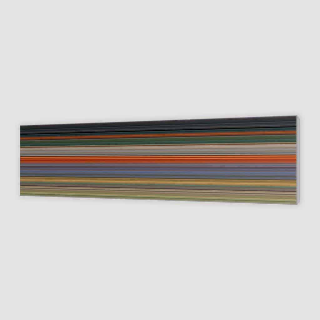 Landschap van abstracte strepen