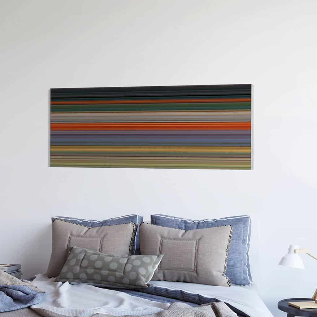Landschap van abstracte strepen