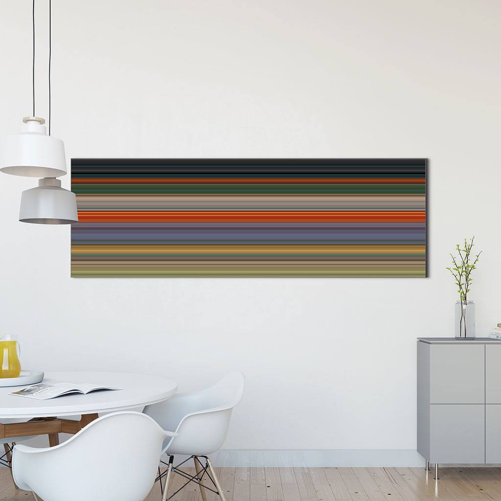 Landschap van abstracte strepen